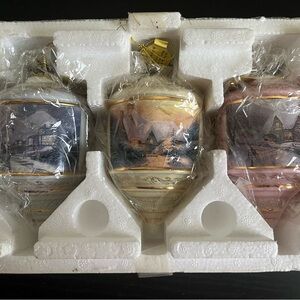 The Bradford Editions Thomas Kincade’s Heirloom Glass Ornaments - Fifth Issue